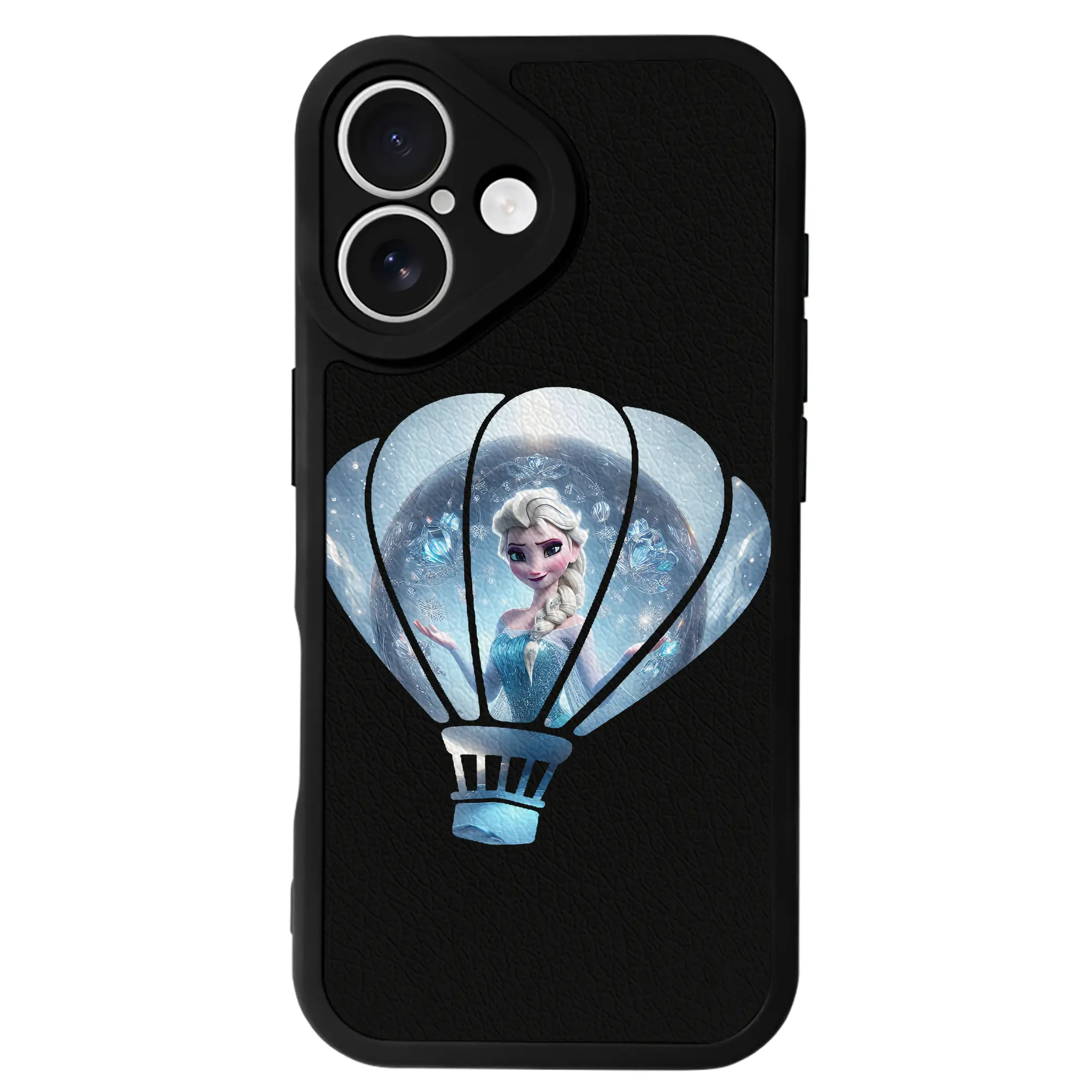 アナと雪の女王(Frozen) グッズ エルサ(Elsa) - IPhone 16シリーズ対応 ・ シリコンスマホケース ・ レザー調 ・ 高精度フィット ・ 耐衝撃 ・ ワイヤレス充電対応 ・ 精密カット